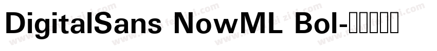 DigitalSans NowML Bol字体转换